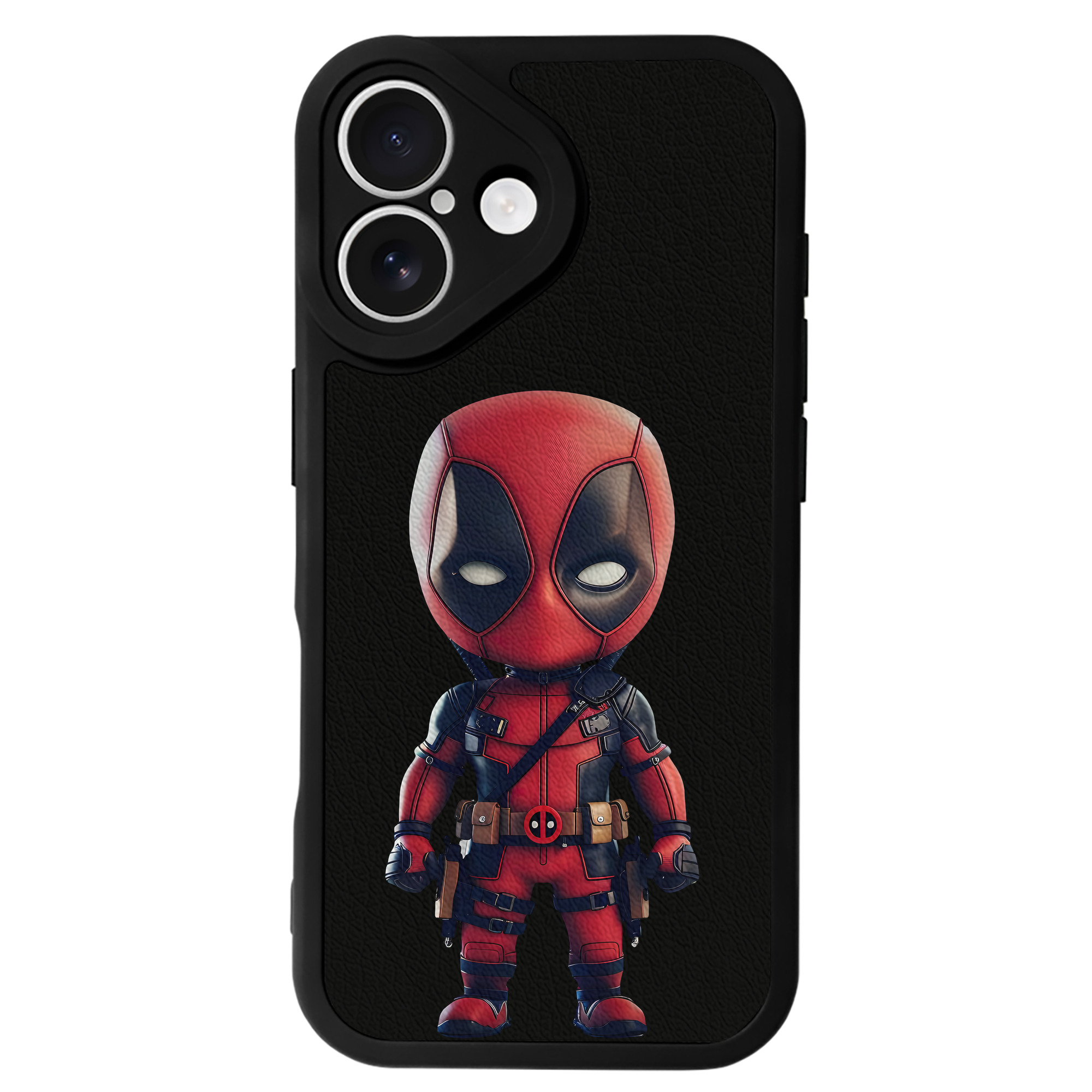 （画像用） Deadpool デッドプール 【iPhone 16シリーズ対応】シリコンスマホケース（レザー調） 材質：シリコン